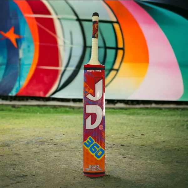 Complete Cricket Set: JD Standard 360 Edition 2023 Tape Ball Bat with Premium Bat Cover & Gloves 2024 - Image 3